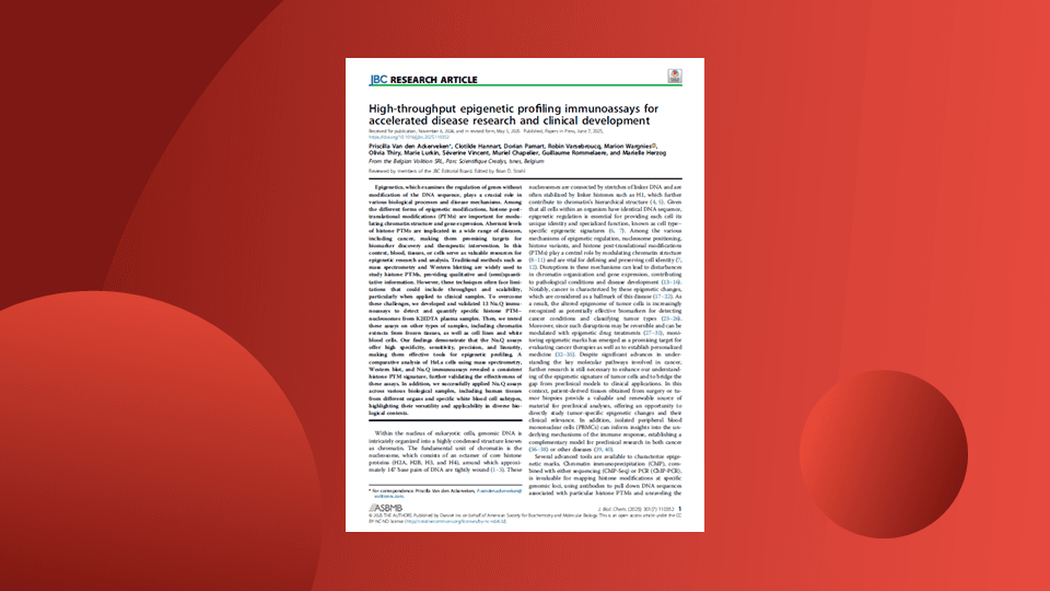 High-throughput epigenetic profiling immunoassays for accelerated disease research and clinical development 2